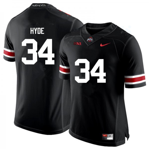 Ohio State Buckeyes #34 Carlos Hyde Men NCAA Jersey Black OSU23025